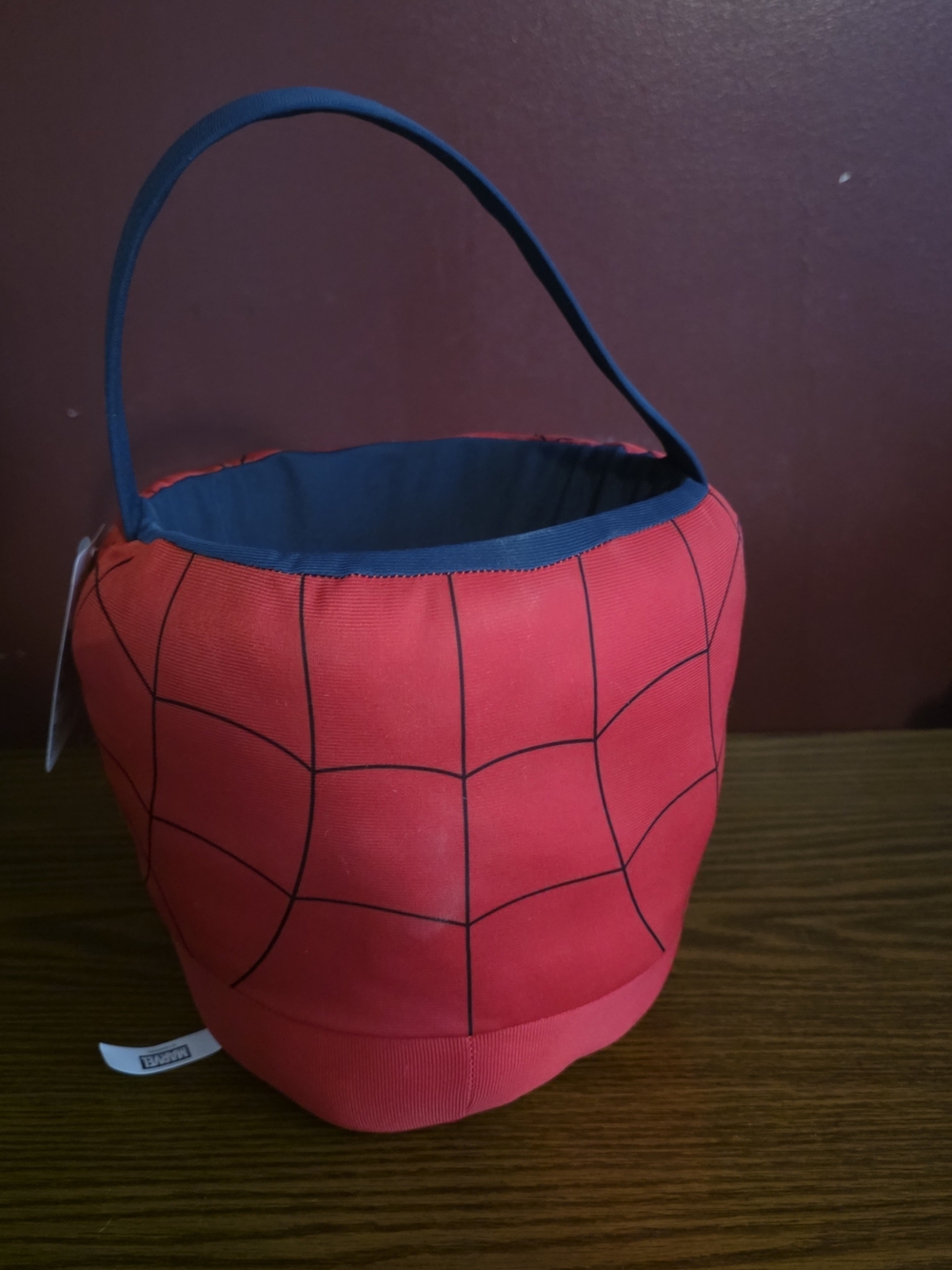 Ruz Spider-Man Plush Basket w/ Handle, Red/Blue/Black/White Halloween Easter - Picture 3 of 9